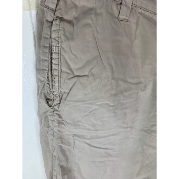 Tailor Vintage Men’s Reversible Plaid Khaki Linen Shorts Size 38 USA - Picture 8 of 12